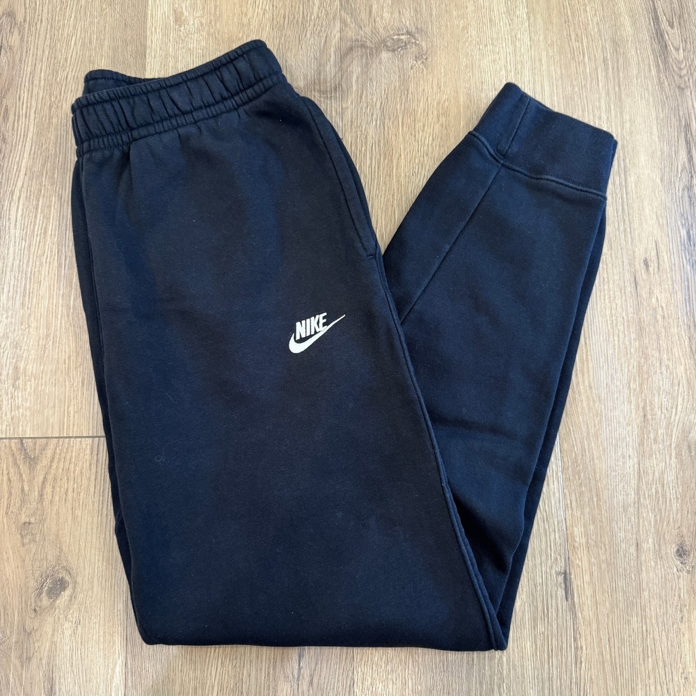 Nike Sportswear Club Fleece Joggers Men's Small Tall Black Sweatpants